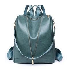Anti-theft PU Leather Backpack Wallet Multicolor