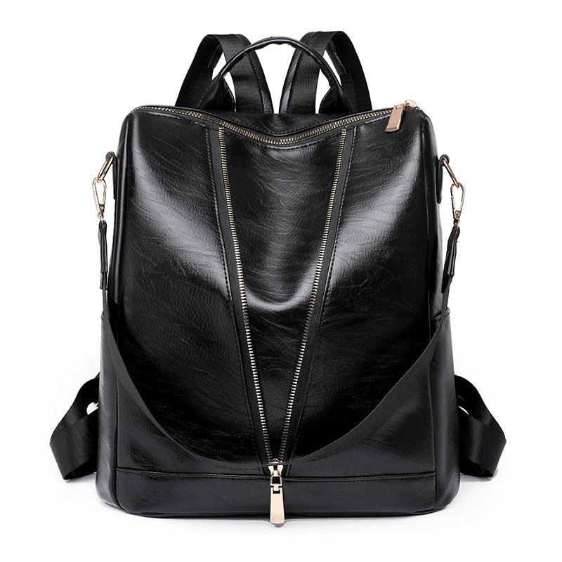 Anti-theft PU Leather Backpack Wallet Multicolor