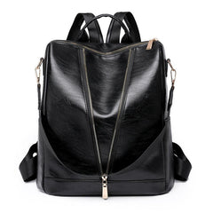 Anti-theft PU Leather Backpack Wallet Multicolor