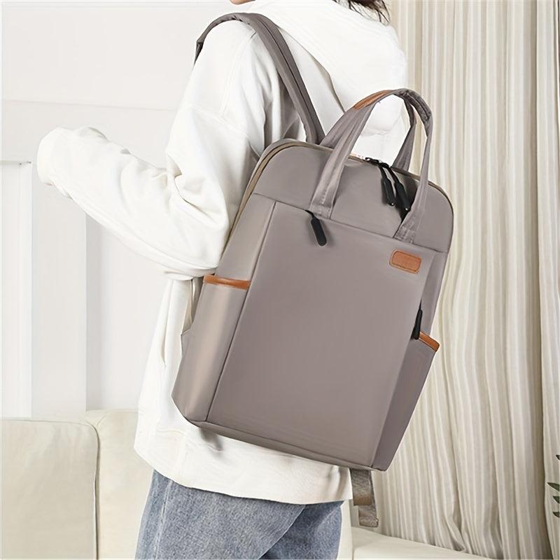 Lightweight Solid Men's Women's Backpack Business Laptop Bag