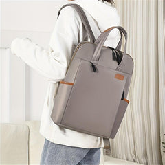 Lightweight Solid Men's Women's Backpack Business Laptop Bag