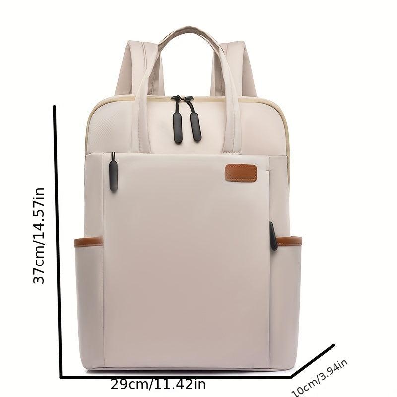Lightweight Solid Men's Women's Backpack Business Laptop Bag