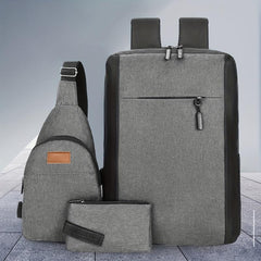 Casual Large Capacity Backpack Set for Travel and Outdoor Sports