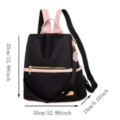 Pink Backpack Large Capacity School Bag Casual Bag