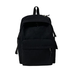 Minimalist Corduroy Winter Backpack for Teens
