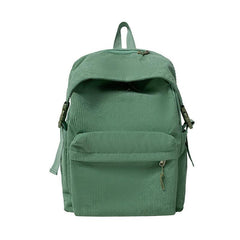 Minimalist Corduroy Winter Backpack for Teens