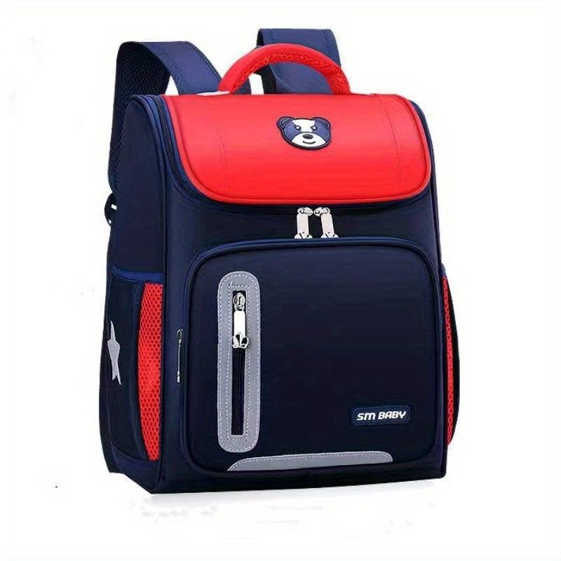 Large Capacity Student Backpack Schoolbags Red Bag