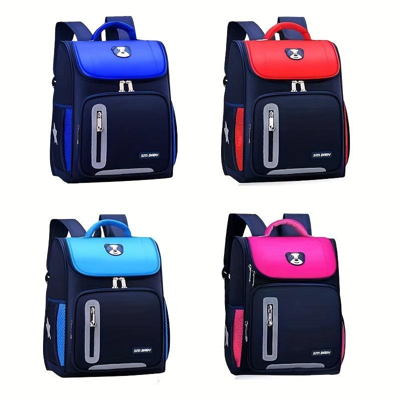 Large Capacity Student Backpack Schoolbags Red Bag
