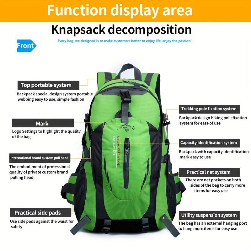 Large Capacity Outdoor Backpack for Mountaineering Hiking Camping