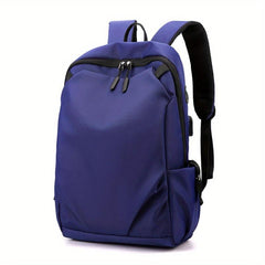 Casual Backpack USB Charging Port Computer Bag Large Capacity Travel Schoolbag