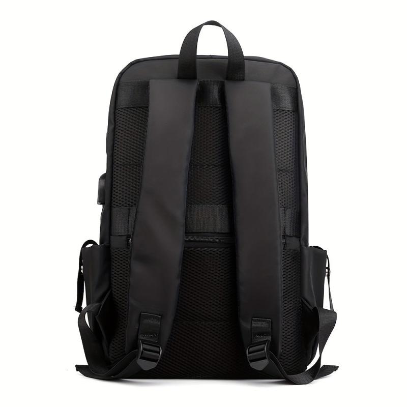 Casual Backpack USB Charging Port Computer Bag Large Capacity Travel Schoolbag