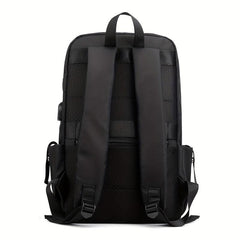 Casual Backpack USB Charging Port Computer Bag Large Capacity Travel Schoolbag