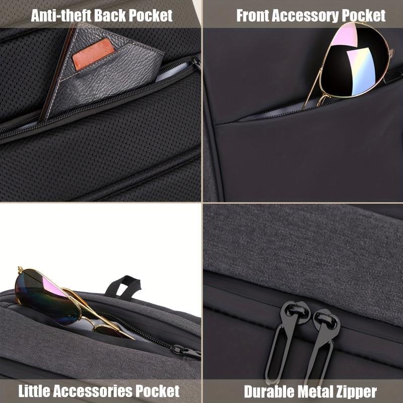 Anti Theft Travel Laptop Backpack USB Charging Port