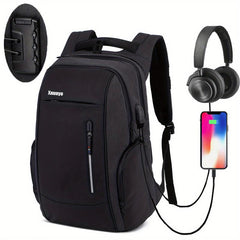 Anti Theft Travel Laptop Backpack USB Charging Port