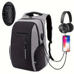 Anti Theft Travel Laptop Backpack USB Charging Port