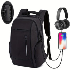 Anti Theft Travel Laptop Backpack USB Charging Port