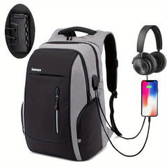 Anti Theft Travel Laptop Backpack USB Charging Port