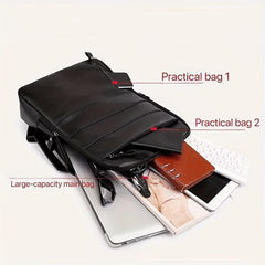Men's Waterproof Business Computer Backpack With USB Port