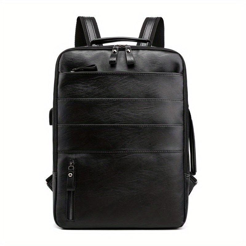 Men's Waterproof Business Computer Backpack With USB Port