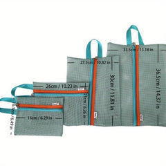4pcs Multifunctional Travel Storage Bags Grid Finishing Bags