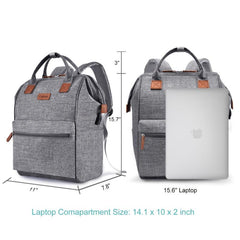 LOKASS Laptop Backpack 17.3 Inch Waterproof Business Travel Backpack