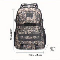 Camouflage Hiking Backpack Large Capacity Waterproof Travel Bag