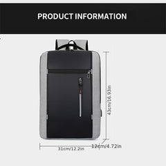 Men's Backpack With USB Charging Port Lightweight Stylish Laptop Backpack