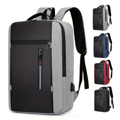 Men's Backpack With USB Charging Port Lightweight Stylish Laptop Backpack