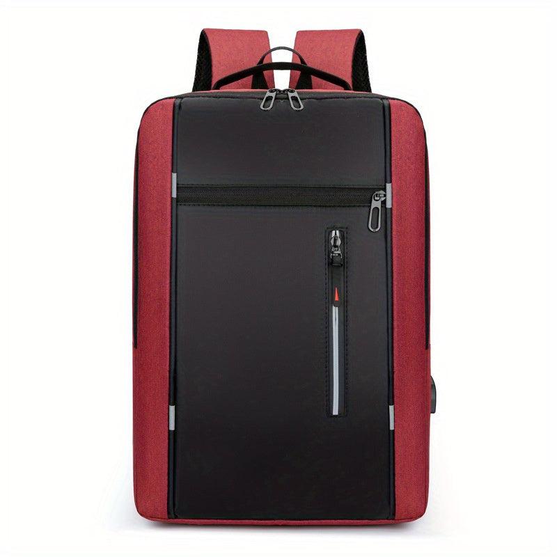 Men's Backpack With USB Charging Port Lightweight Stylish Laptop Backpack