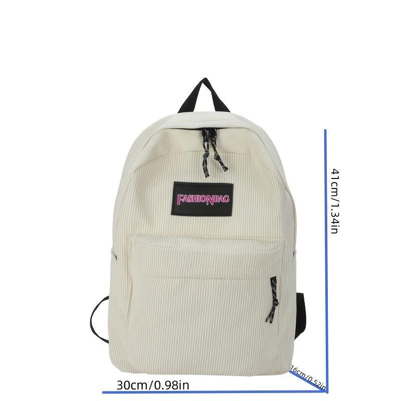 Large Capacity Canvas Travel Backpack for School Student