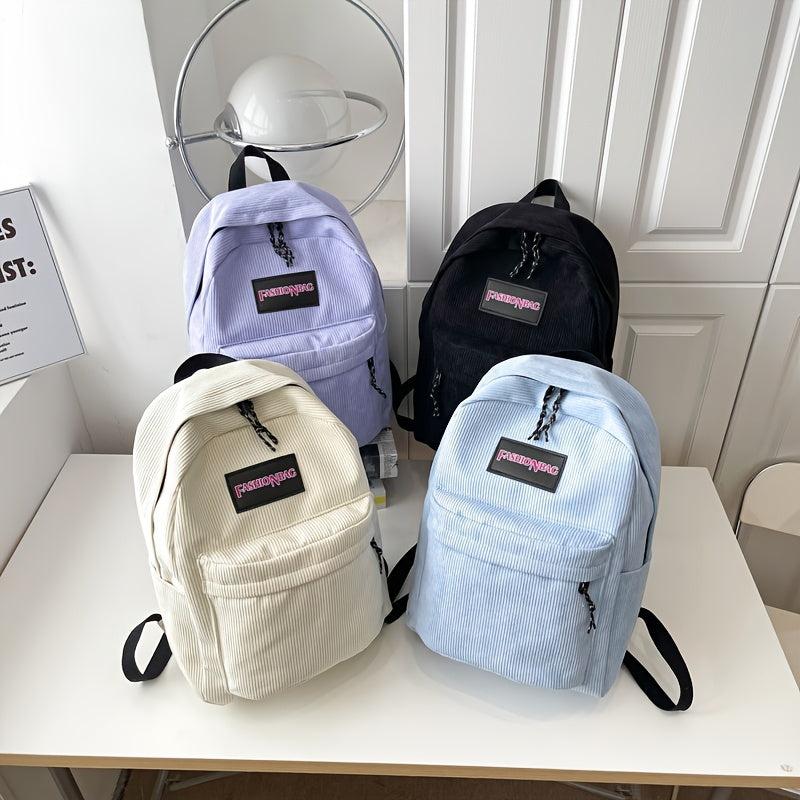 Large Capacity Canvas Travel Backpack for School Student