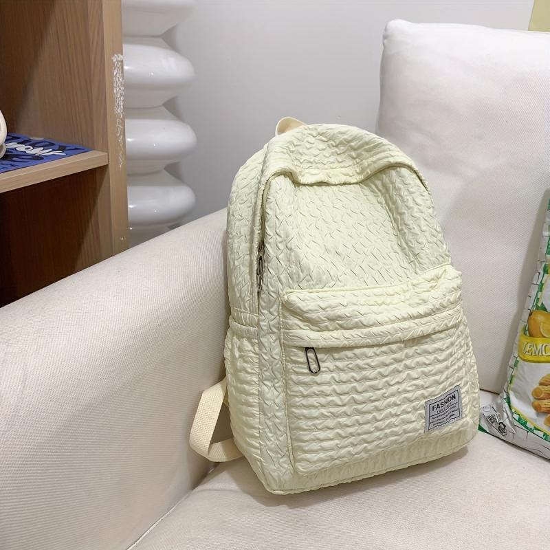Pleated Backpack Women's Lightweight Travel Commuter Students Backpack