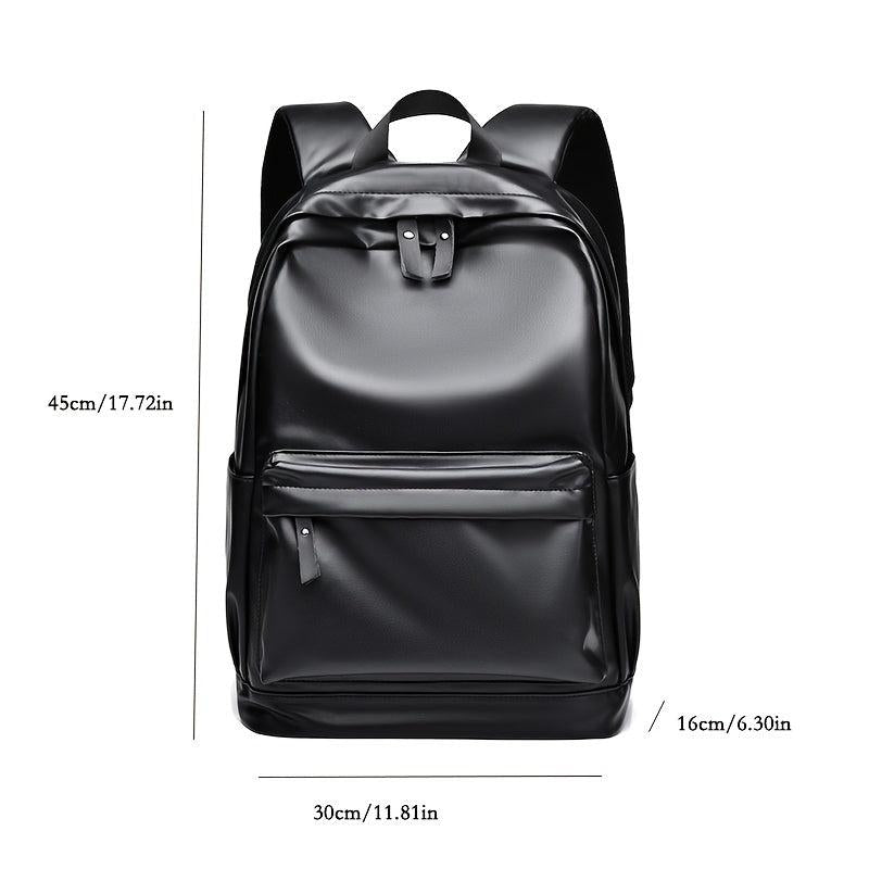 Large Capacity PU Leather Shoulder Backpack