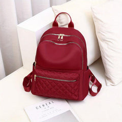 Argyle Quilting Backpack Casual Travel Commuting Backpack