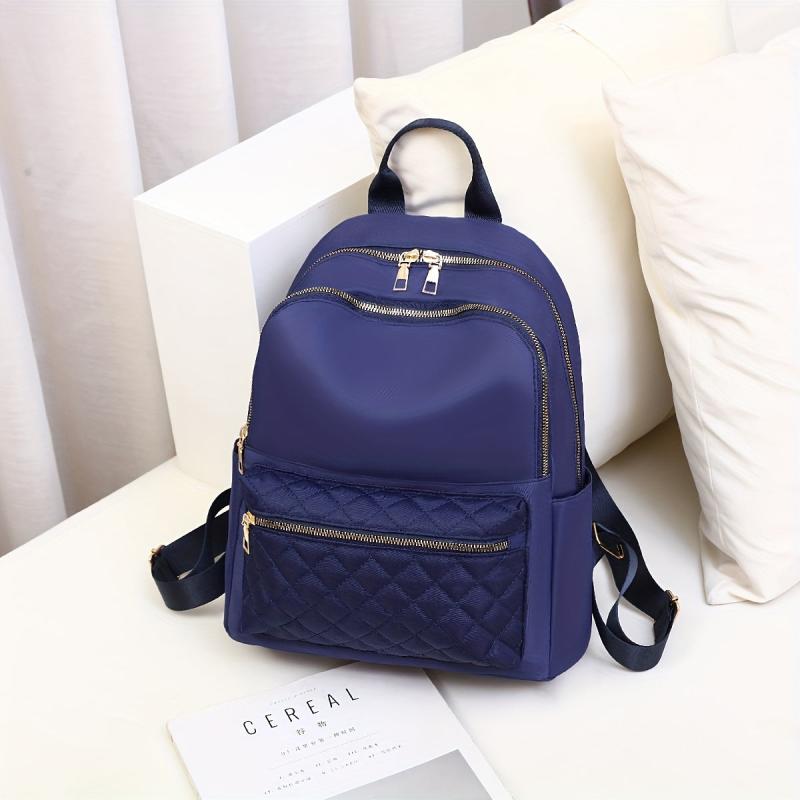 Argyle Quilting Backpack Casual Travel Commuting Backpack