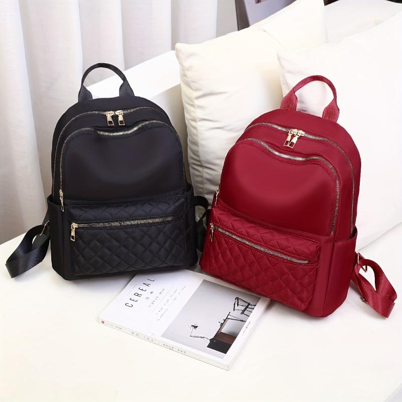 Argyle Quilting Backpack Casual Travel Commuting Backpack