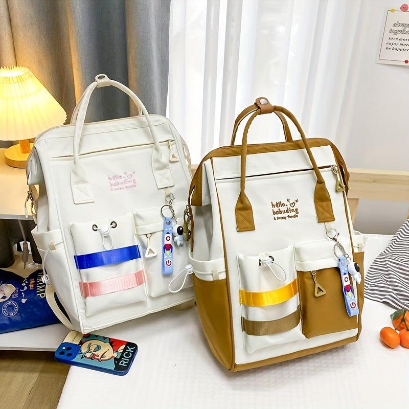 Wear resistant Waterproof Schoolbag for High School Students
