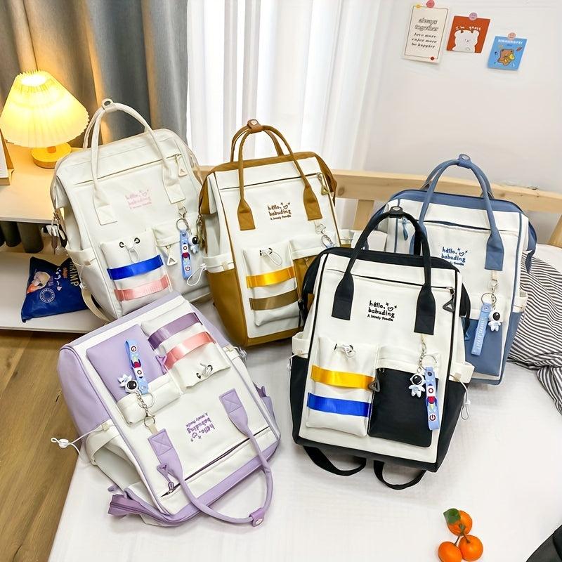 Wear resistant Waterproof Schoolbag for High School Students