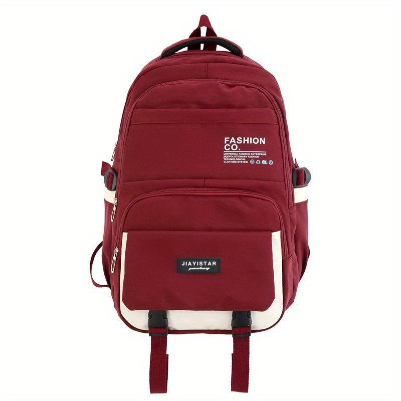 Contrast Large Capacity Student Schoolbag High School Student Backpack