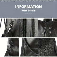 Casual Double Zipper Backpack Waterproof School Bag