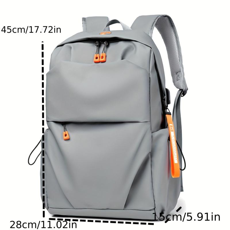 1pc Backpack Casual Solid Business Commuter Laptop Notebook Bag