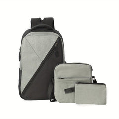 Casual Laptop Backpack with USB Charging