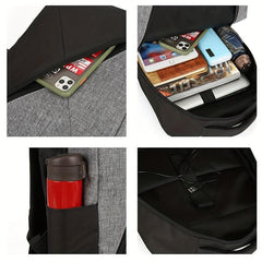 Casual Laptop Backpack with USB Charging