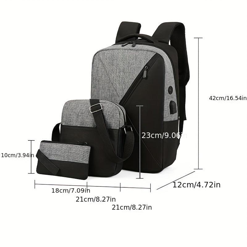 Casual Laptop Backpack with USB Charging