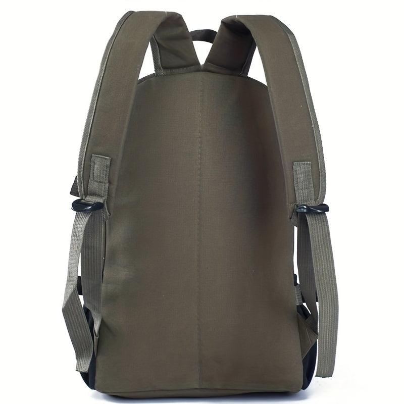 Men's Canvas Backpack Casual Travel Large Capacity Student School Bag