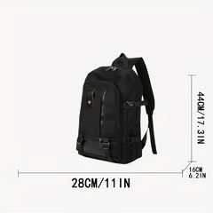 Men's Canvas Backpack Casual Travel Large Capacity Student School Bag
