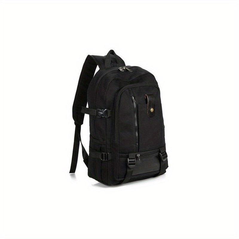 Men's Canvas Backpack Casual Travel Large Capacity Student School Bag
