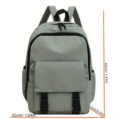 Solid Backpack for Students Large Capacity Travel Backpack