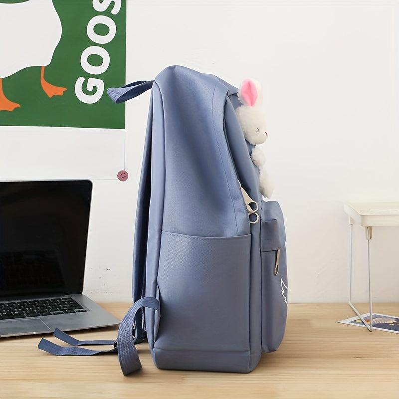 4pcs Large Capacity Casual Backpack Set for Students School Bag