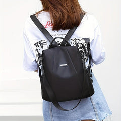 Fashionable Backpack Crossbody Bag Dual use Casual Bag For School Office